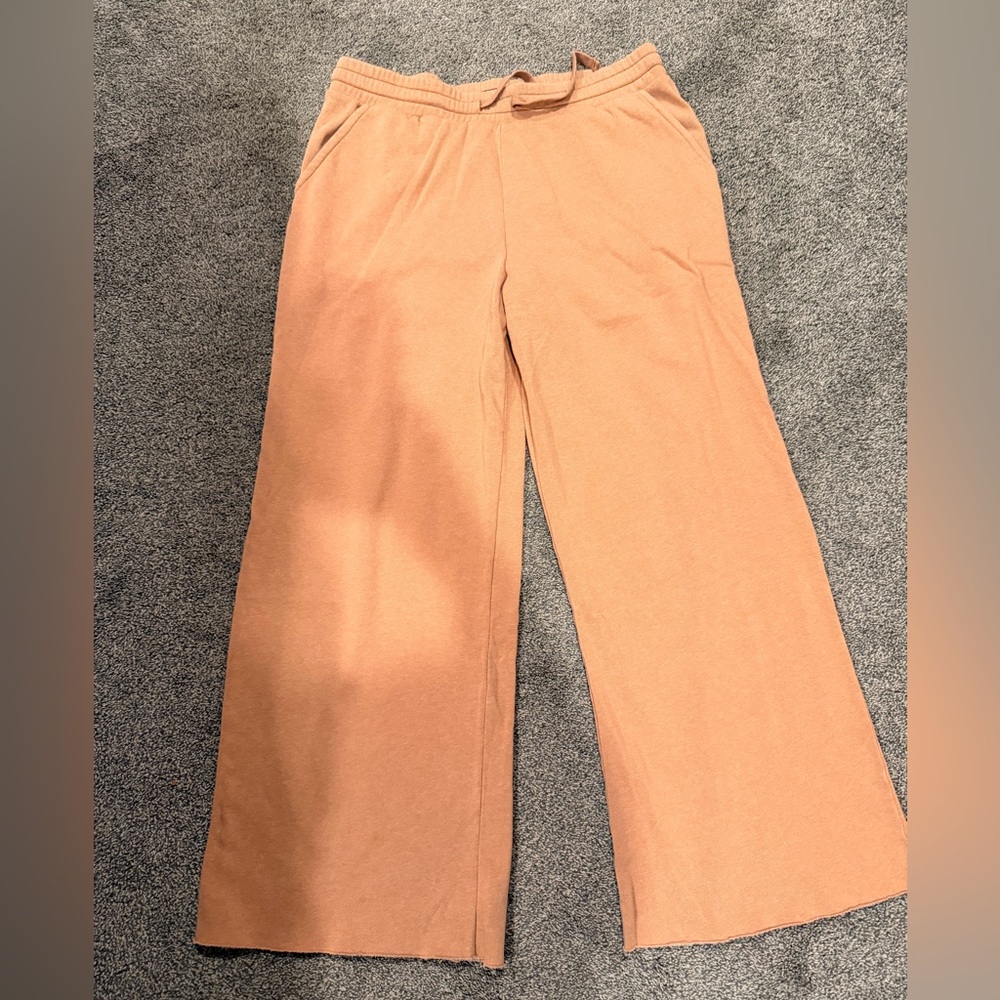 Elegant Tan Wide-Leg Women's Pants
